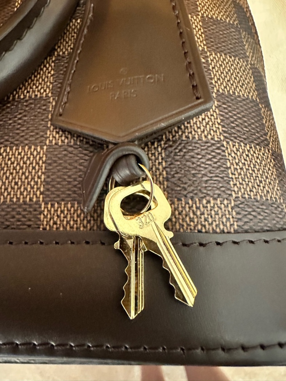 Louis Vuitton Damier Ebene Alma BB Handbag with Adjustable Strap - Picture 14 of 16